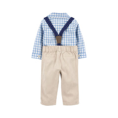 Carter's Erkek Bebek Body Pantolon Set 3'lü Takım