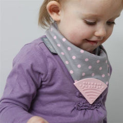 Cheeky Chompers Diş Kaşıyıcılı Önlük Polka Dot Pink