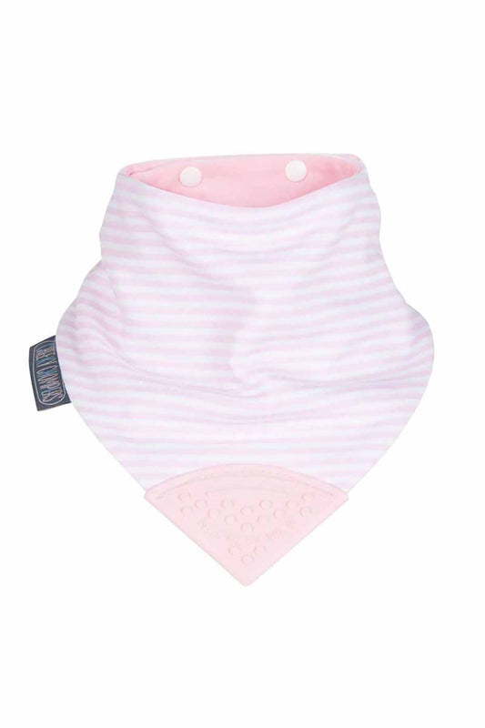 Cheeky Chompers Desenli Diş Kaşıyıcılı Fular Önlük Pembe