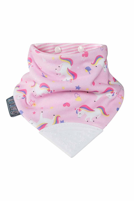 Cheeky Chompers Diş Kaşıyıcılı Önlük Pembe