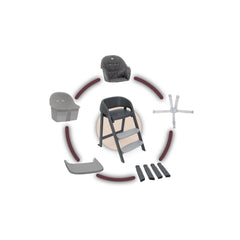 Chicco Crescendo Up Highchair Etna Black Re Lux