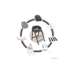 Chicco Crescendo Up Highchair Etna Black Re Lux