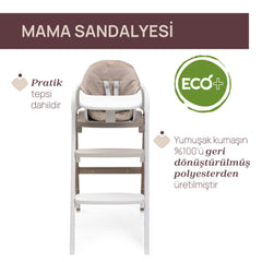 Chicco Crescendo Up Highchair Etna Black Re Lux