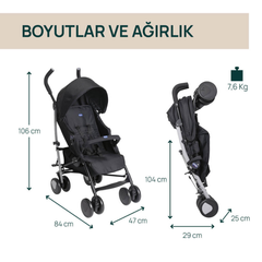 Chicco Echo Lite Bebek Arabası Nut