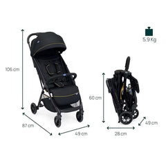 Chicco Glee Bebek Arabası Uneven Black