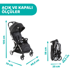 Chicco Goody Plus Bebek Arabası Graphite
