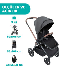 Chicco Mysa Bebek Arabası Lunar Rock