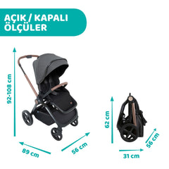 Chicco Mysa Bebek Arabası Lunar Rock