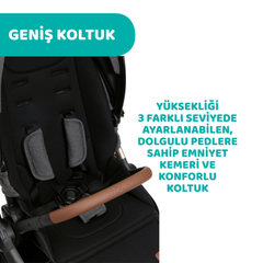Chicco Mysa Bebek Arabası Silver Grey