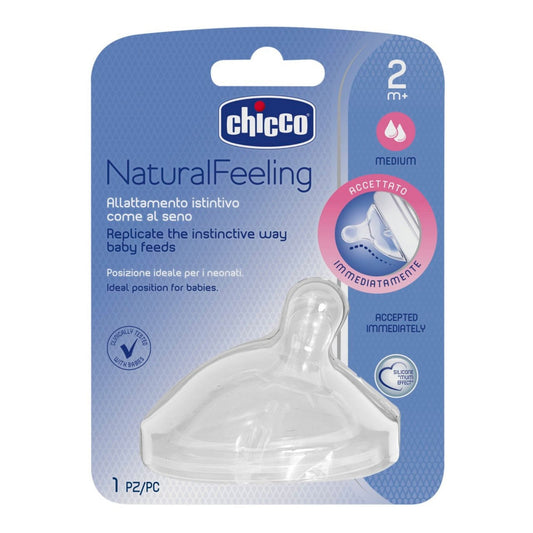 Chicco Natural Feeling Biberon Emziği 2Ay+