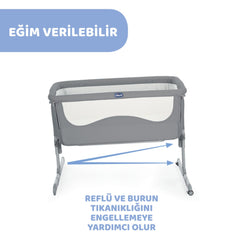 Chicco Next2me Anne Yani Beşik Grey
