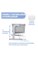 Chicco Next2me Magic Anne Yanı- Gri