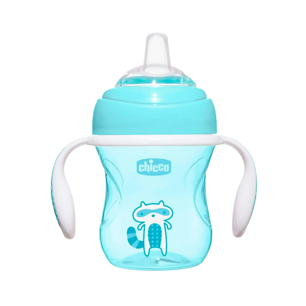 Chicco Yumuşak Uçlu Geçiş Bardağı 4 Ay+ Erkek - Welcome Baby