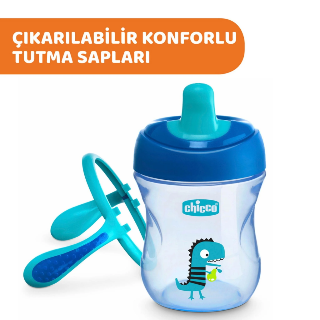 Chicco Yumuşak Uçlu Geçiş Bardağı 4 Ay+ Neutral - Welcome Baby