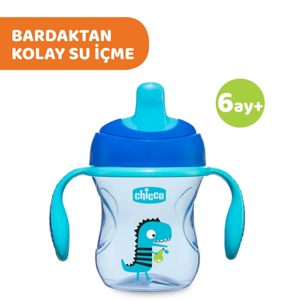 Chicco Yumuşak Uçlu Geçiş Bardağı 4 Ay+ Neutral - Welcome Baby