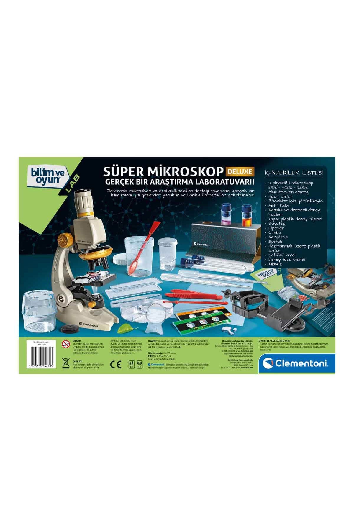 Clementoni Bilim ve Oyun Süper Mikroskop