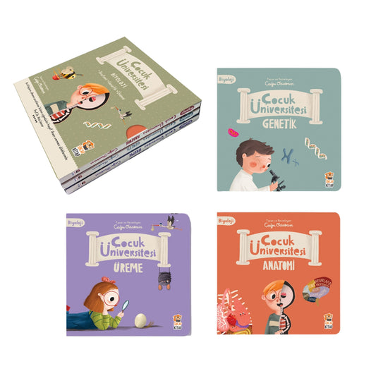 Sincap Kitap Çocuk Üniversitesi Biyoloji Set (3 Kitap)