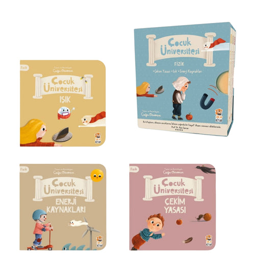 Sincap Kitap Çocuk Üniversitesi Fizik Set (3 Kitap)