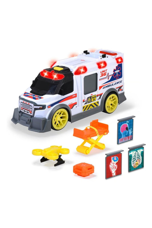 Dickie Ambulans Aksesuarlı, Sesli ve Işıklı, Dronlu