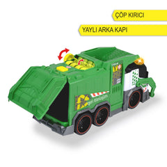 Dickie Geri Dönüşüm Kamyonu, Sesli ve Işıklı, Motorlu Kaldırma İşlevli, 39cm