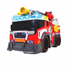 Dickie İtfaiye Aracı, Sesli ve Işıklı, Uzatılabilir Merdivenli, Su Fonksiyonlu, 36 cm