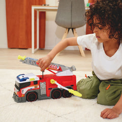Dickie İtfaiye Aracı, Sesli ve Işıklı, Uzatılabilir Merdivenli, Su Fonksiyonlu, 36 cm
