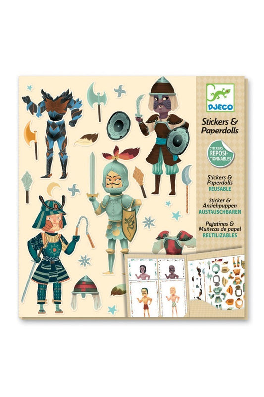 Djeco Kağıt Giydirme Seti Knights