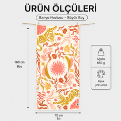 Dock And Bay Banyo Havlusu Waffle L Tiger Palm