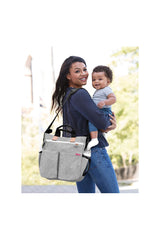 Skip Hop Duo Orijinal Çanta Gri Melanj
