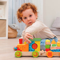 Eichhorn Işıklı Sesli Ahşap Tren 59cm