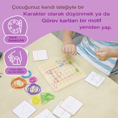 Eichhorn Montessori Ahşap Geo Board