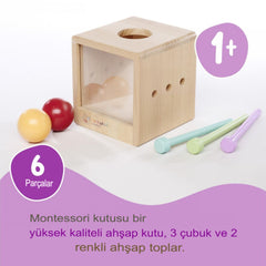 Eichhorn Montessori Ahşap Top Atma Kutusu