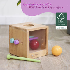 Eichhorn Montessori Ahşap Top Atma Kutusu