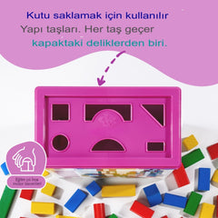 Eichhorn Renkli Ahşap Bloklar 100 Parça