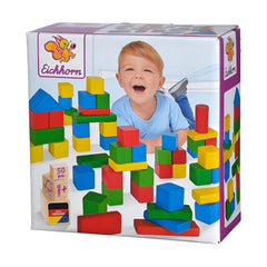Eichhorn Renkli Ahşap Bloklar 50 Parça