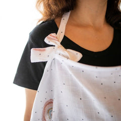 Mama Yoyo Rainbow Desenli Emzirme Önlüğü