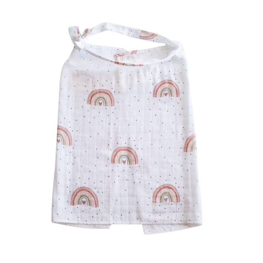 Mama Yoyo Rainbow Desenli Emzirme Önlüğü