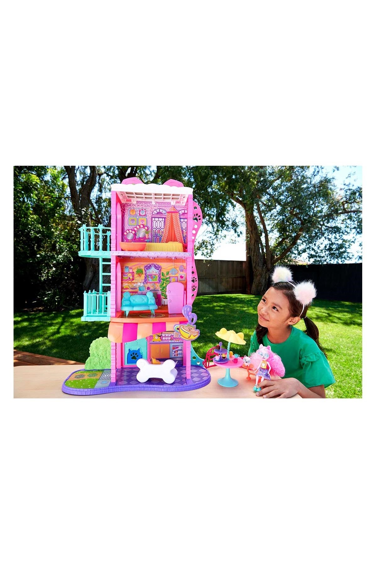 Enchantimals Şehir Evi ve Kafe Oyun Seti Hhc18