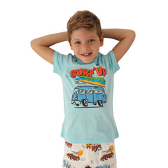 Roly Poly Erkek Çocuk Bermuda Takım Açık Mavi