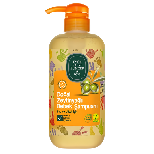 Eyüp Sabri Tuncer Doğal Zeytinyağlı Bebek Şampuanı 600ml