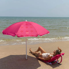 Flamingueo Cyndi Plaj Şemsiyesi Pembe