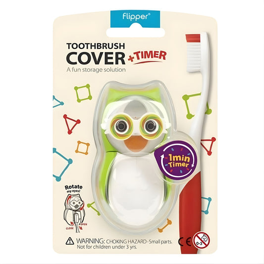 Flipper Baykuş Figürlü Kum Saatli Fırça Saklama Kabı