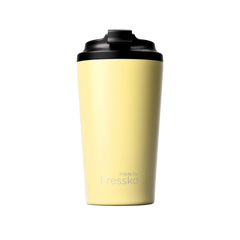 Made by Fressko Paslanmaz Çelik Çift Duvarlı Termos Mug 475ml Grande Limoncello (Açık Sarı)