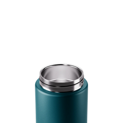 Made by Fressko Move 660 ml çelik termos matara Emerald (Zümrüt Yeşili) – iç yüzey detayı