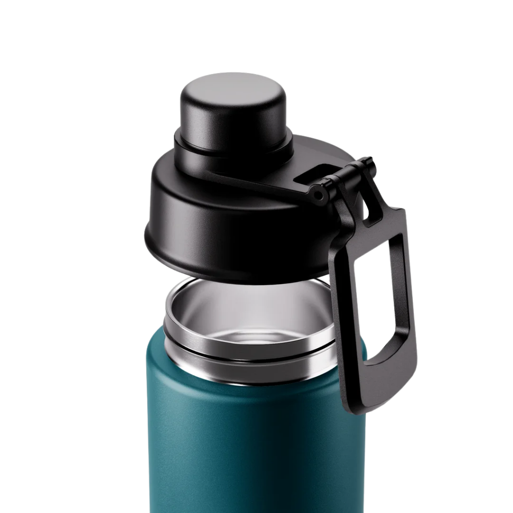 Made by Fressko Move 660 ml termos matara Emerald (Zümrüt Yeşili) – sızdırmaz yudum kapak detayı