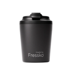 Made by Fressko İçi Seramik Çelik Termos Mug 118ml Piccolo Coal (Kömür Siyahı)