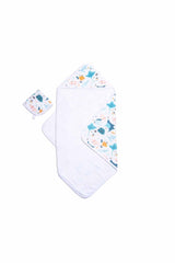 Funna Baby Müslin Havlu Seti Atlantico 75x75/30x30cm