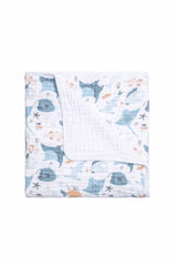 Funna Baby Müslin Tek Battaniye 4 Kat Atlantico 120x120cm