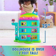 Gabby's Purrfect Dollhouse Işıklı ve Sesli 4 Katlı Oyun Evi