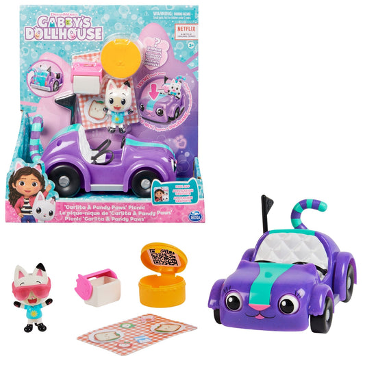 Gabby's Dollhouse Carlita ve Panda Paws Piknik Seti